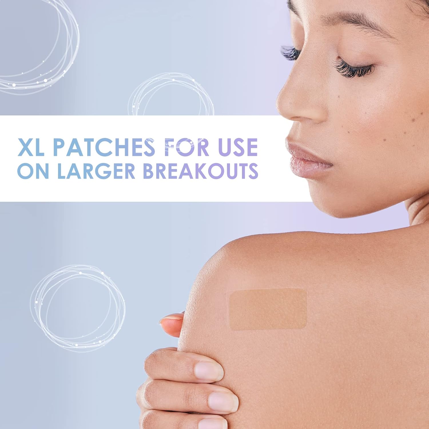Auslka Large Blemish Patches, Xl Pimple Patch -18 Strips - Hydrocolloid Patch For Covering Zits - Spot Stickers - Vegan And Cruelty For Face And Skin : Beauty & Personal Care
