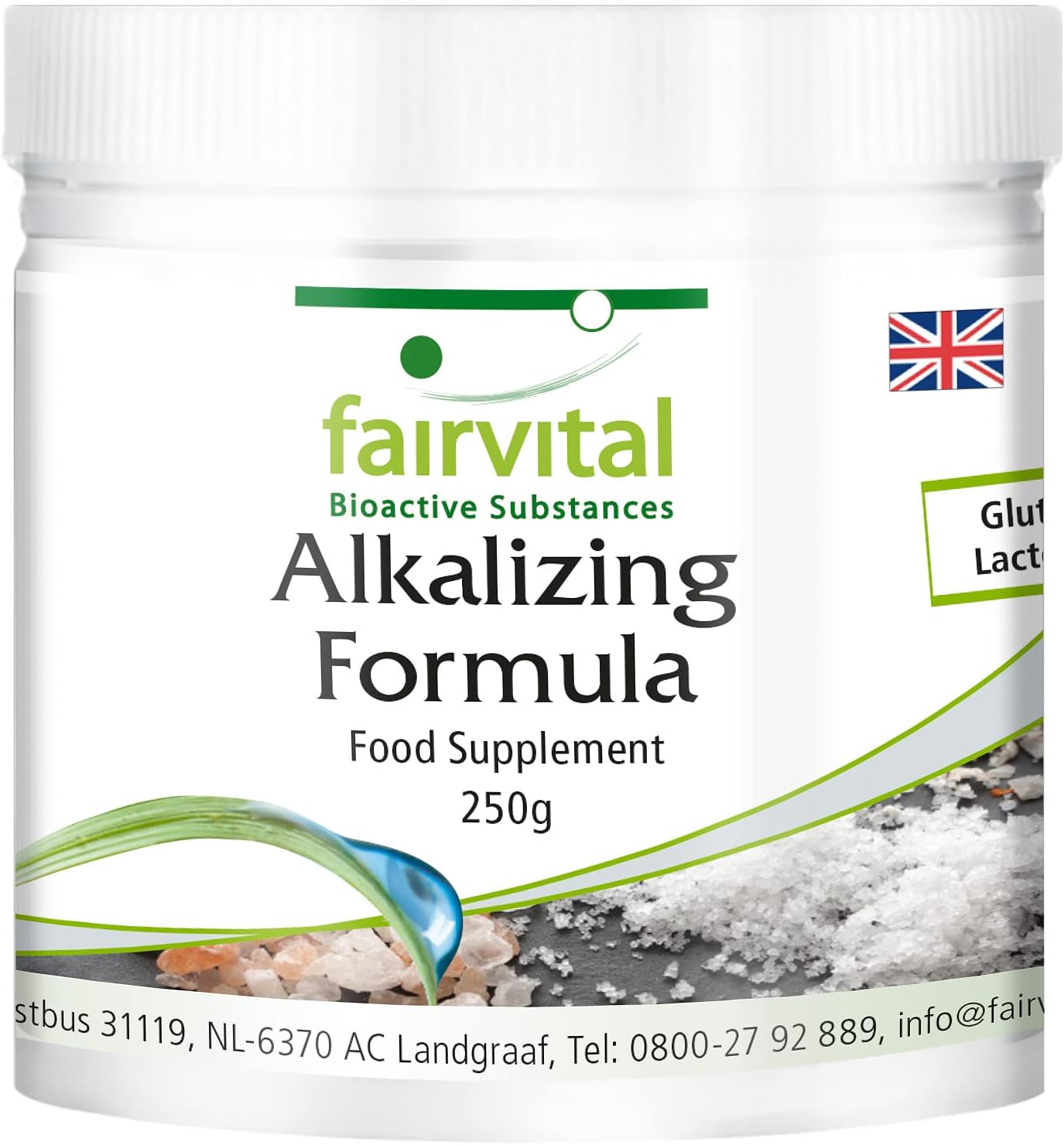 Fairvital | Alkaline powder - with calcium and magnesium - VEGAN - 250g