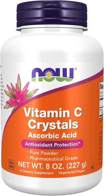 Now Supplements, Vitamin C Crystals (Ascorbic Acid) Powder , Antioxidant Protection*, 8-
