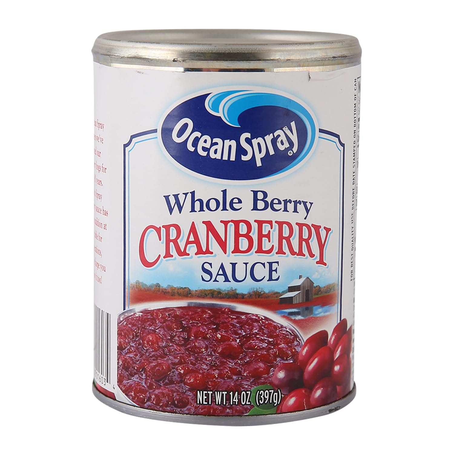 Ocean Spray® Whole Cranberry Sauce, Canned Side Dish, 14 Oz Can (Pack Of 24)