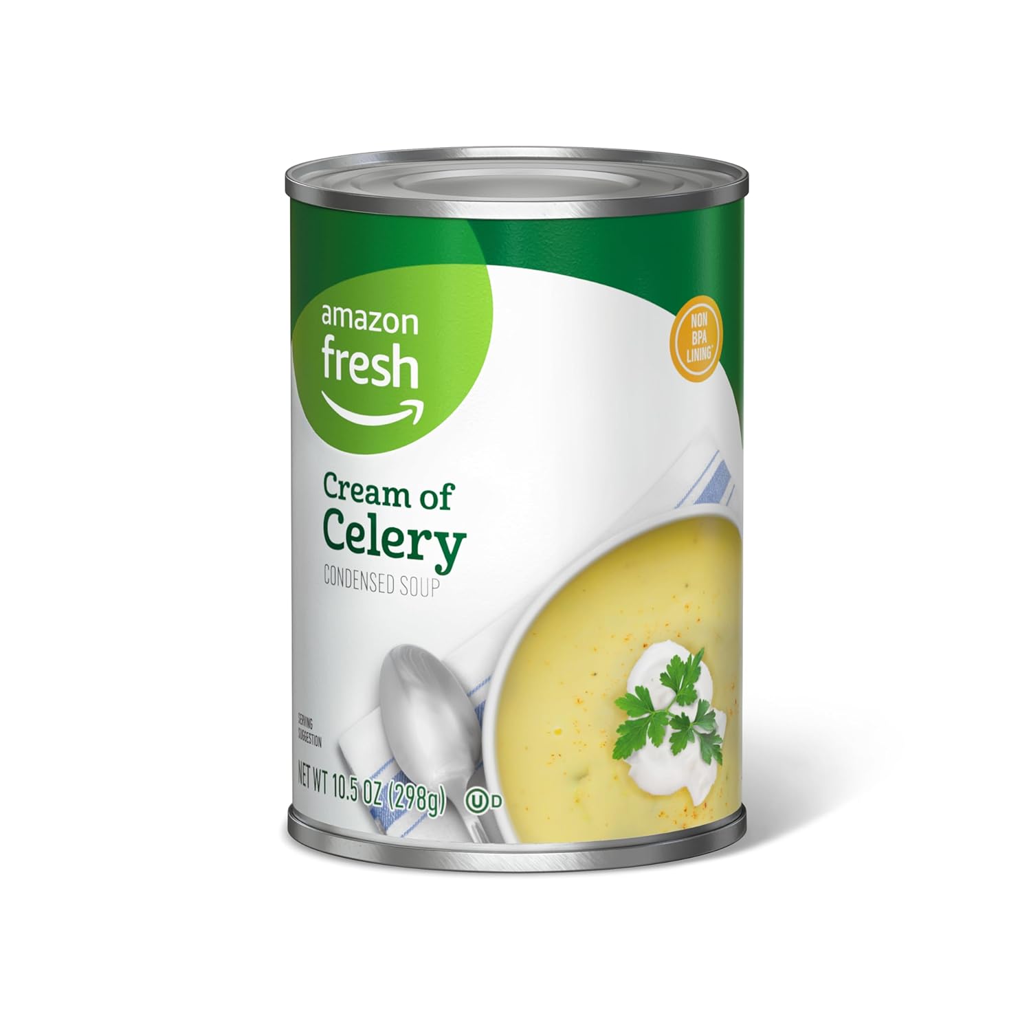 Amazon Fresh, Condensed Cream Of Celery Soup, 10.5 Oz (Previously Happy Belly, Packaging May Vary)