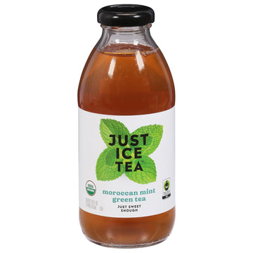 Just Ice Tea Organic Moroccan Mint Green Tea, 16 Fz