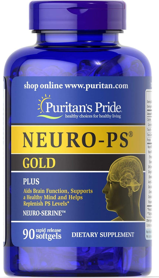 Puritan's Pride Neuro-PS, Gold DHA, Helps Support Memory*, 90 ct : Health & Household