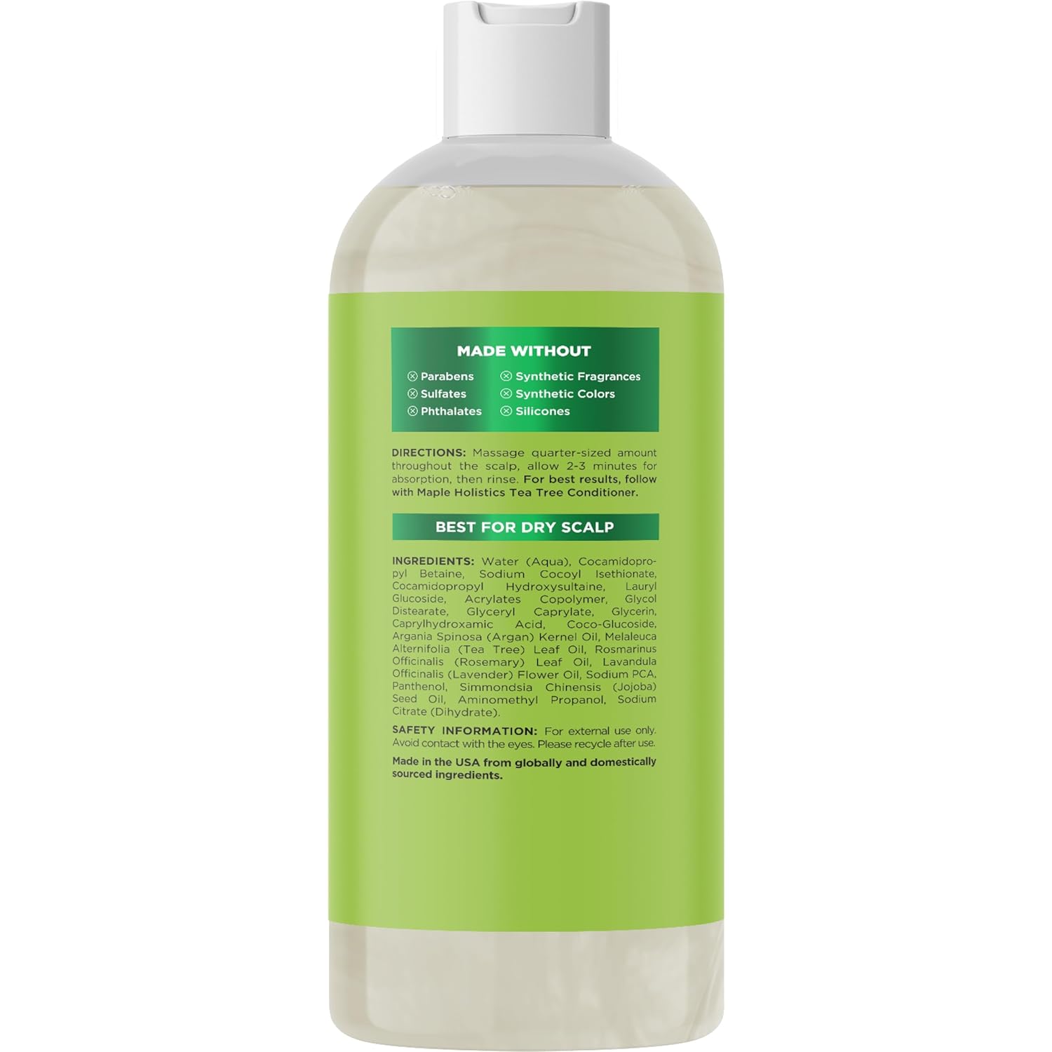 Clarifying Shampoo for Build Up & Oily Hair - Tea Tree Shampoo for Men and Women with Rosemary Essential Oil for Oily Hair and Scalp - Color Safe Vegan Sulfate Silicone & Paraben Free (10 Fl Oz) : Beauty & Personal Care