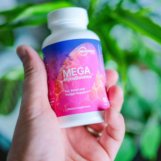 Microbiome Labs Mega Mycobalance - Bee Propolis + Undecylenic Acid To Support Healthy Yeast + Fungal Balance In Body - Daily Supplement To Support Intestinal & Vaginal Flora (180 Softgels)