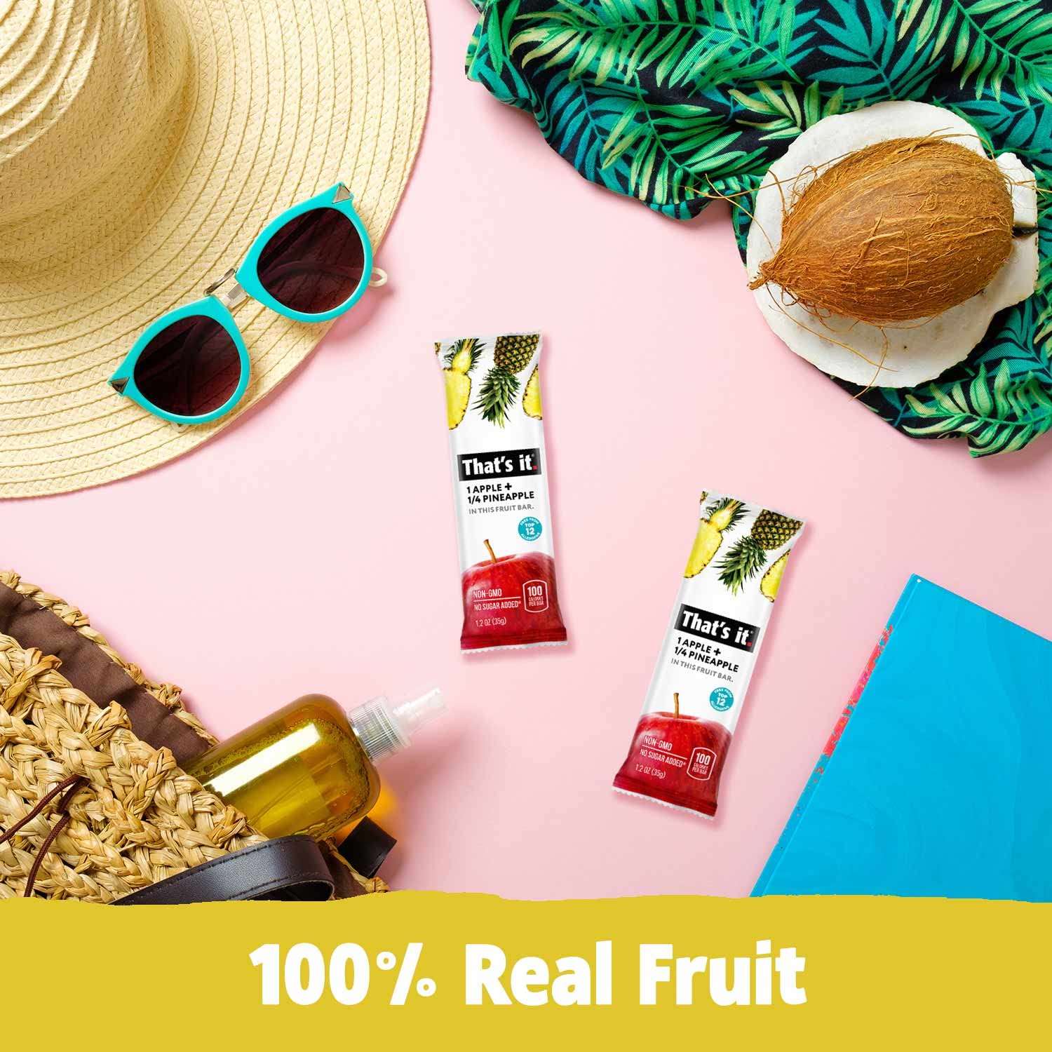 That'S It. (36 Count) Variety Pack | Apricot, Pear, And Pineapple Flavors | 100% Natural Real Fruit Bars Plant-Based, Vegan, Gluten-Free, No Added Sugar, Top 12 Allergen Free