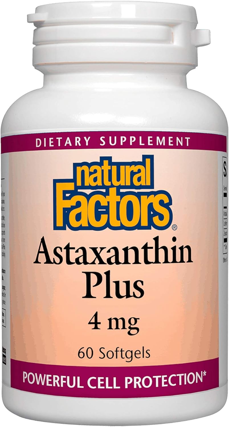 Natural Factors Astaxanthin Plus 4Mg, 60 Ct