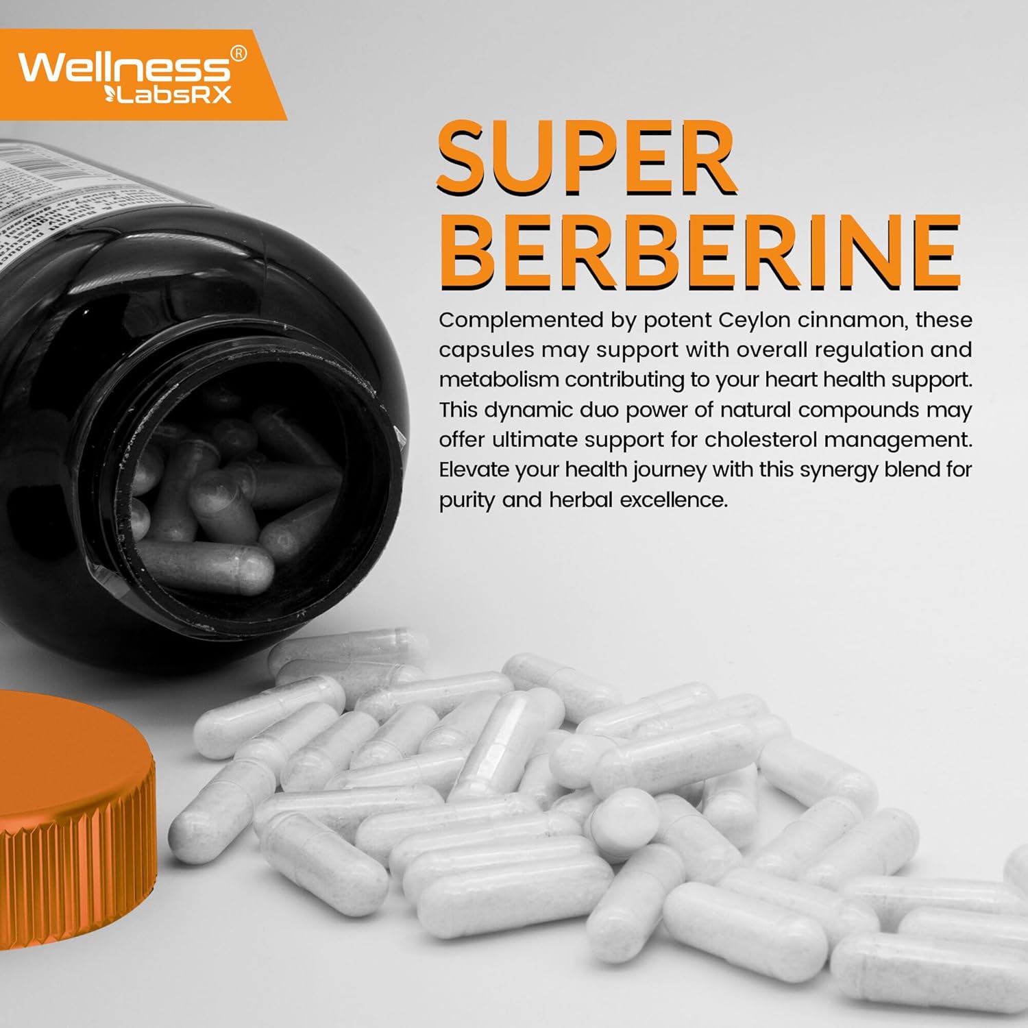 Buy Wellness Labsrx Berberine Supplement 15,000Mg - Berberine With Ceylon Cinnamon, Overall Wellness Support Capsules - 120 Capsules On  Free Shipping On Qualified Orders