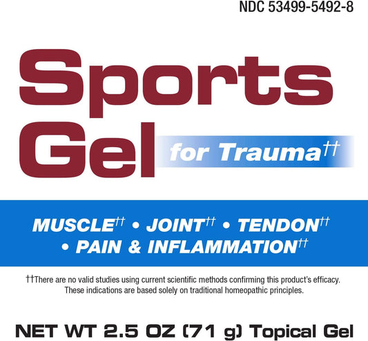 Nature'S Way Boericke & Tafel Sports Gel, Relief For Deep Muscle, Joint, Tendon, & Back Pain And Inflammation, Homeopathic, 2.5 Oz