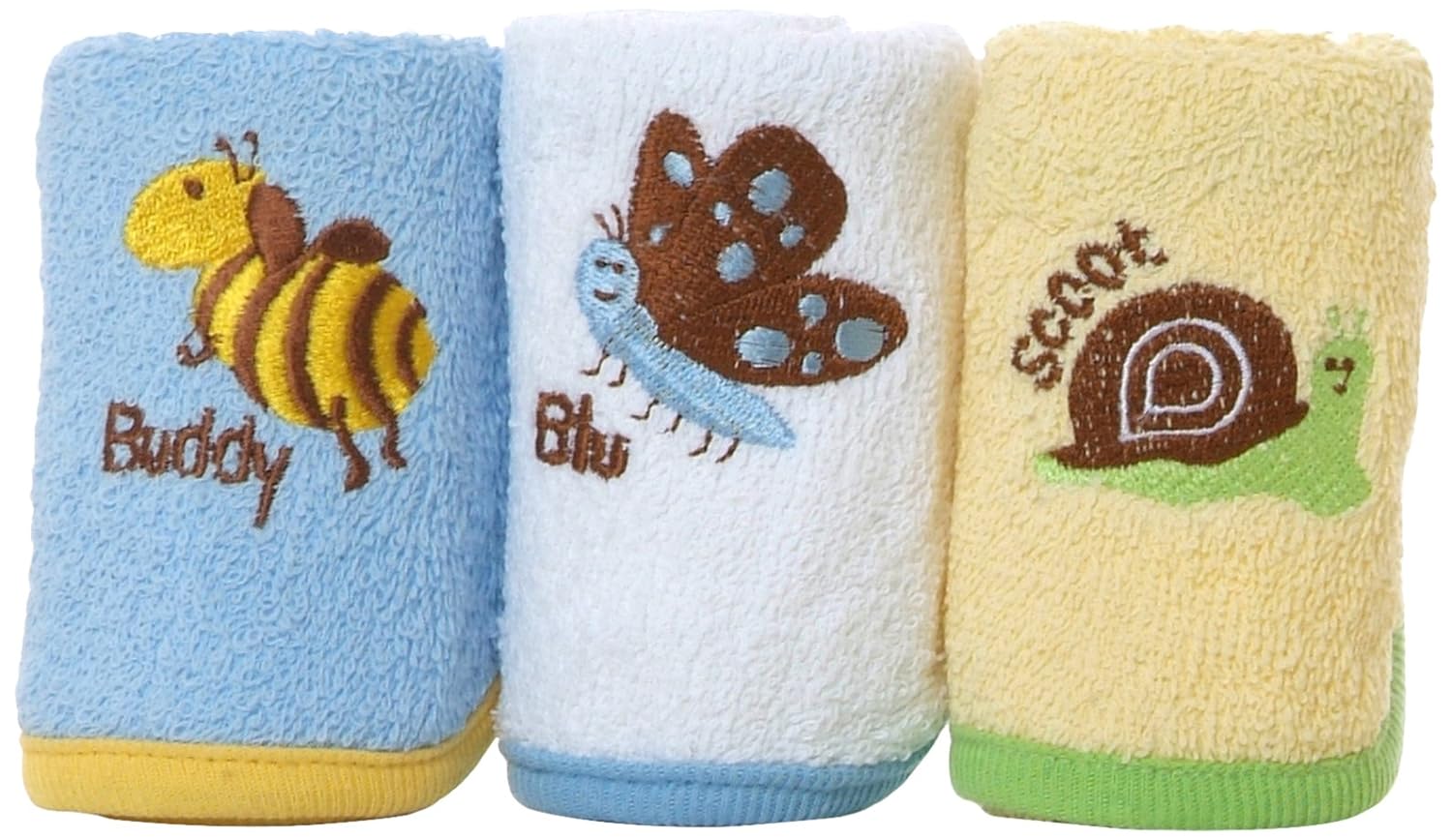 Little Twig Triple Pack Washcloth : Baby Washcloths : Health & Household