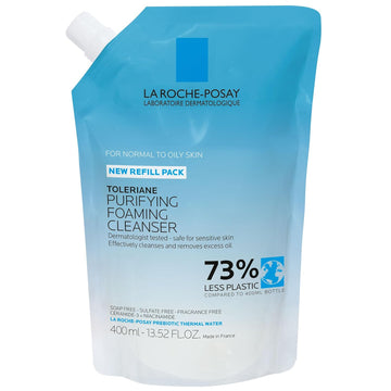 La Roche-Posay Toleriane Purifying Foaming Facial Cleanser, Oil Free Face Wash For Women & Men With Niacinamide + Ceramides, Pore Cleanser Safe For Sensitive Skin, Won’T Dry Out Skin, Soap Free