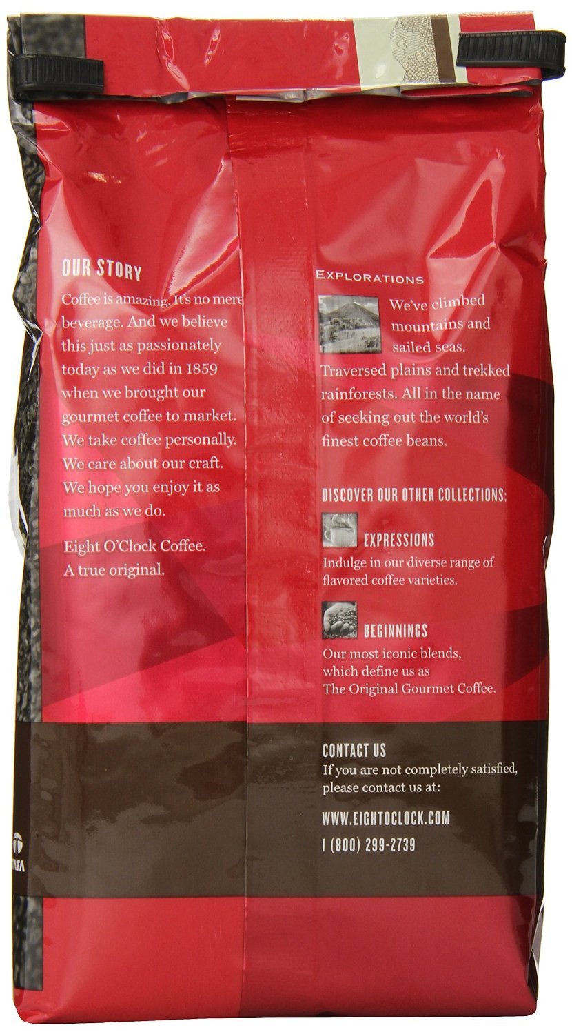Eight O'Clock - Colombian Peaks - Ground Coffee, Bags (Pack of 2)