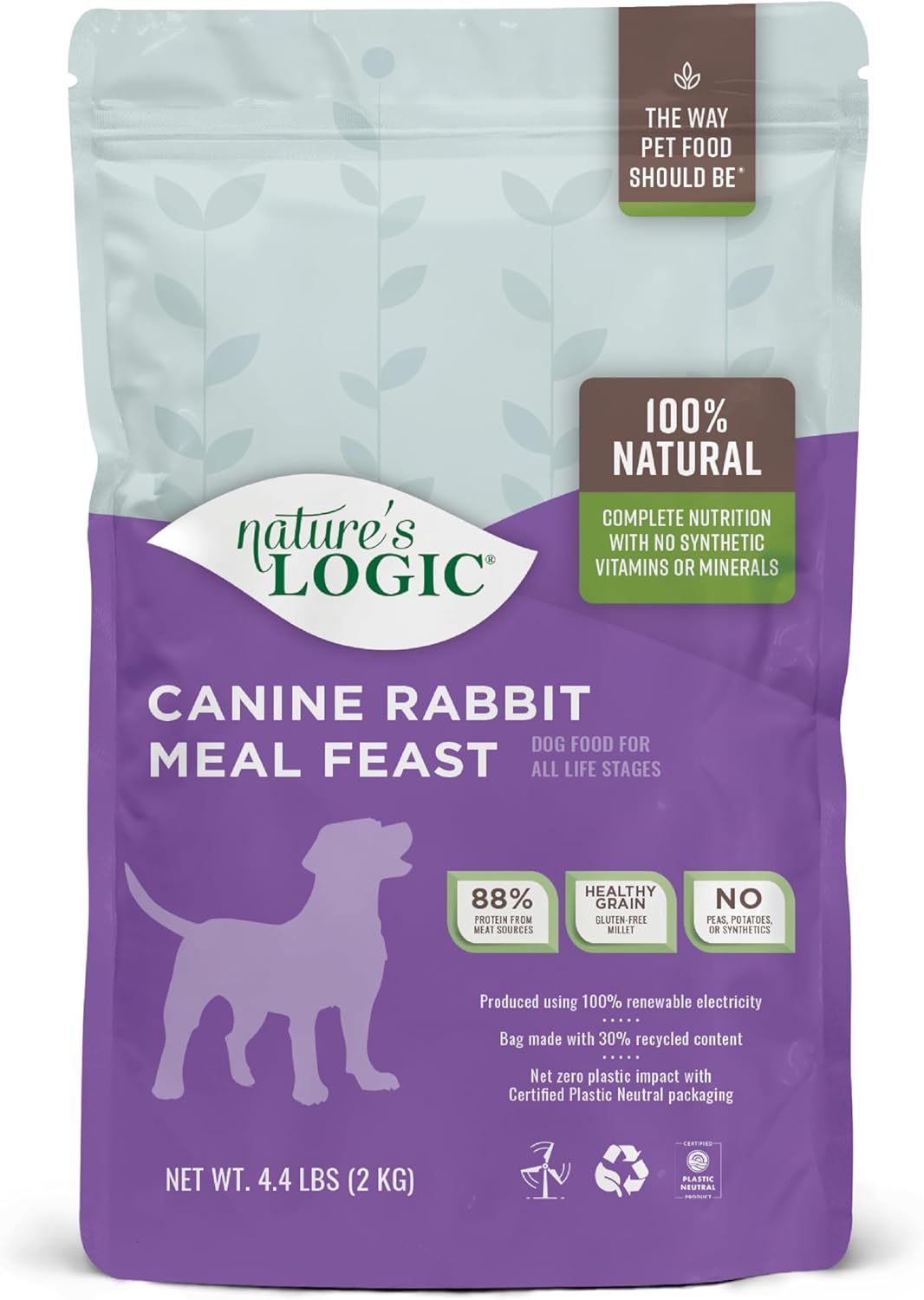Nature'S Logic Canine Rabbit Meal Feast, 4.4Lbs