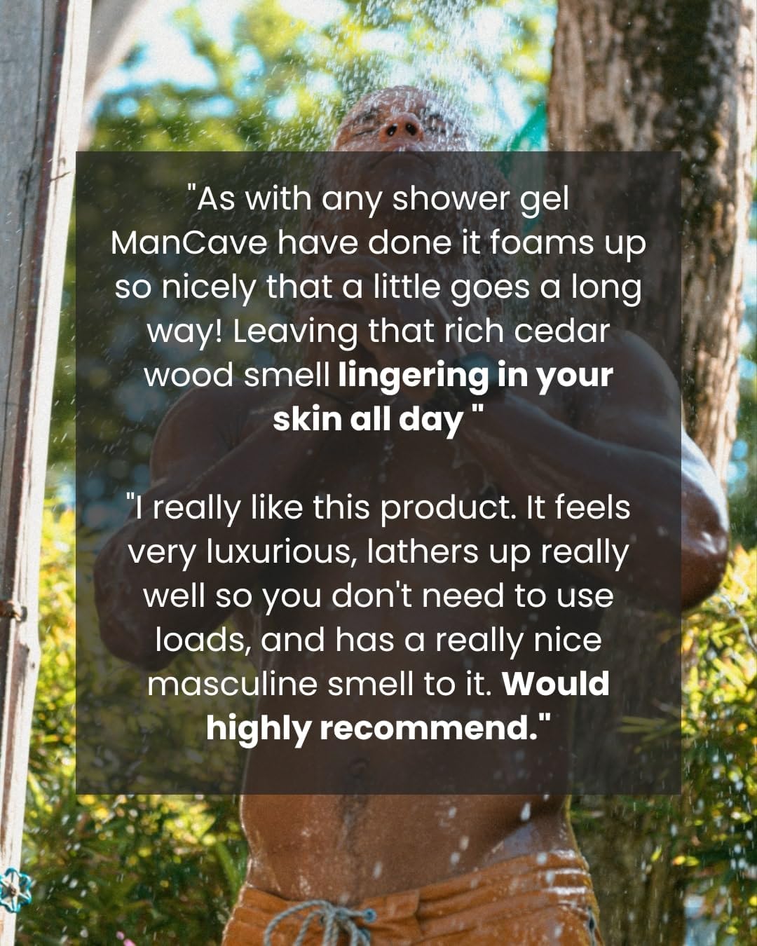 ManCave Cedarwood Shower Gel for Men, Fresh Woody Aroma with Eucalyptus and Pine Needle, Sulphate and Paraben Free, Natural, Vegan, Cruelty Free, 200 ml : Amazon.co.uk: Beauty