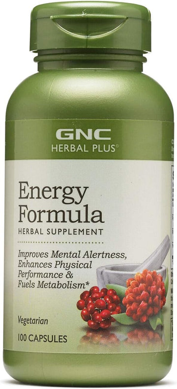 Gnc Herbal Plus Energy Formula (100 Capsules)