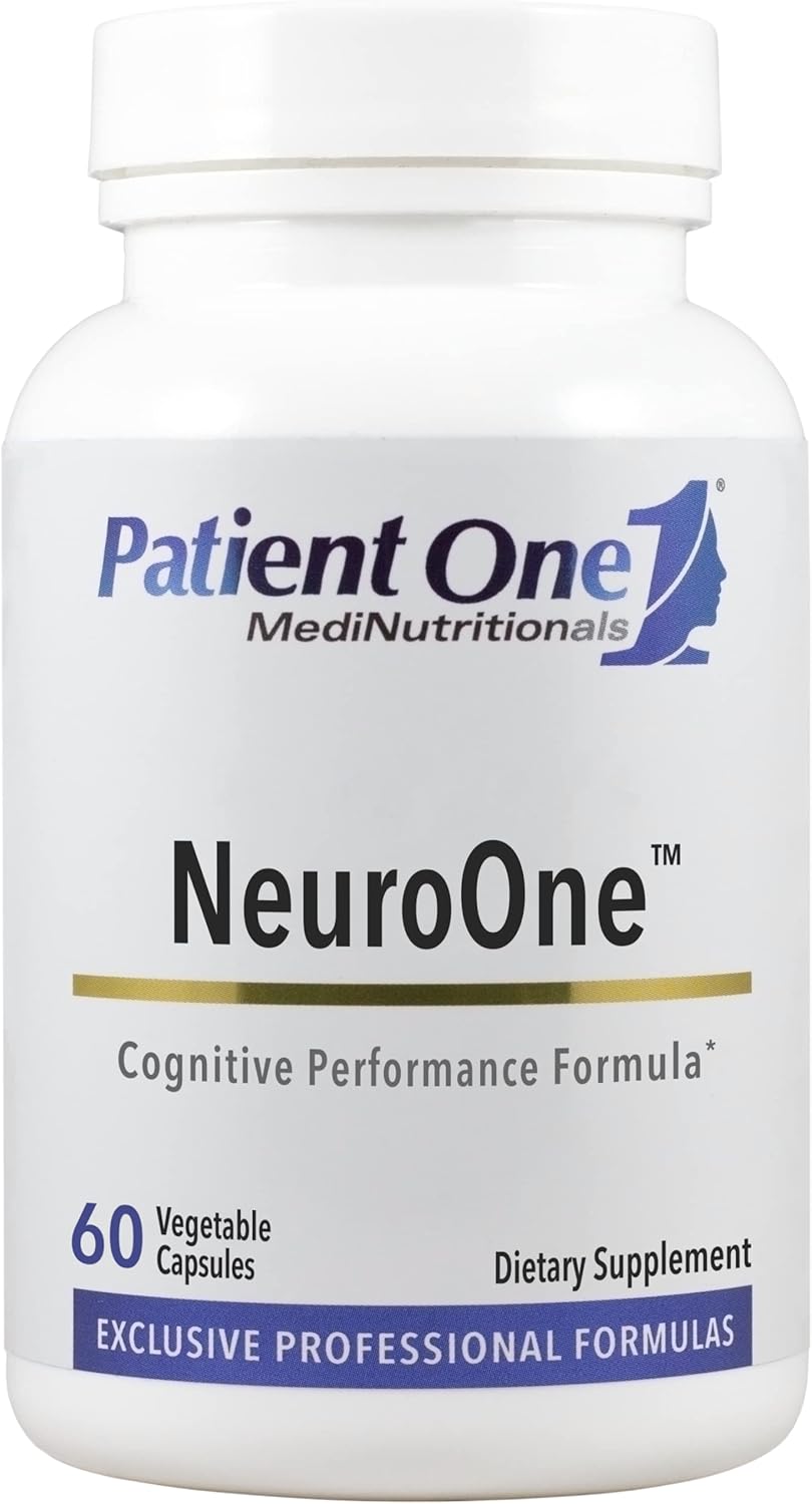 Patient One Neuroone | Supplement To Support Memory, Cognition, Mood And Focus* | With Citicoline, Acetyl-L-Carnitine, Gingko And More | 60 Capsules