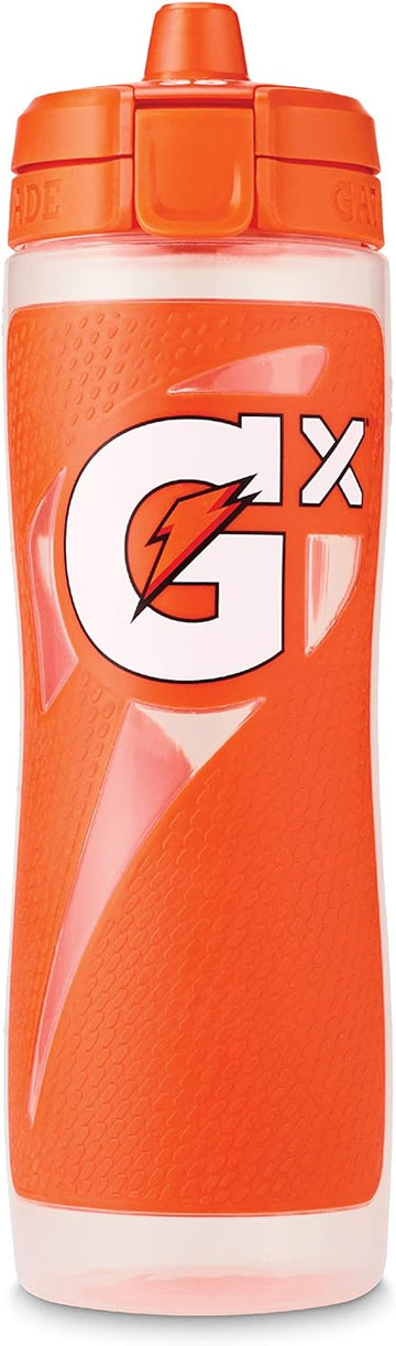 Gatorade Gx Hydration System, Non-Slip Gx Squeeze Bottles & Gx Sports Drink Concentrate Pods, Orange