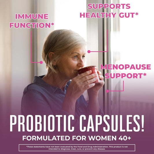 Maryruth Organics 3-In-1 Daily Health 40+ Probiotics For Women | Clinically Tested | Estrogen Supplement For Women | 50 Billion Cfu | Allergen Free | 30 Ct