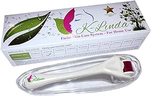 K-LINDA (Premium Quality) Derma Roller MicroNeedles, 540 Pins Facial Skin Care Tool for Wrinkles Beauty Home Use 0.25mm
