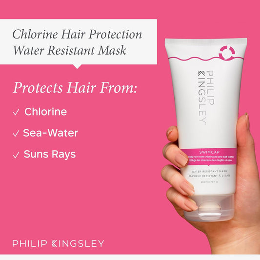 Philip Kingsley | Swimcap - Chlorine Hair Protection Water Resistant Mask | Swim Hair Mask, Protects Hair From Chlorine, Salt Water And Heat Damage | Hair Colour Protection Products | 40Ml