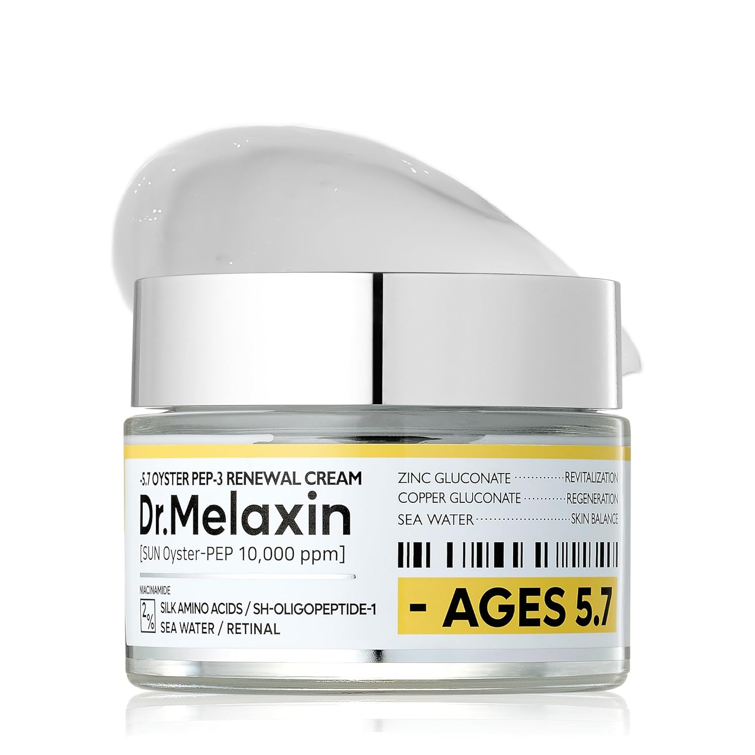 Oyster Pep3 Renewal Cream | Daily Anti-Aging Face Moisturizer, Skin Elasticity & Reduce Wrinkle, 50Ml,1.69 Fl Oz