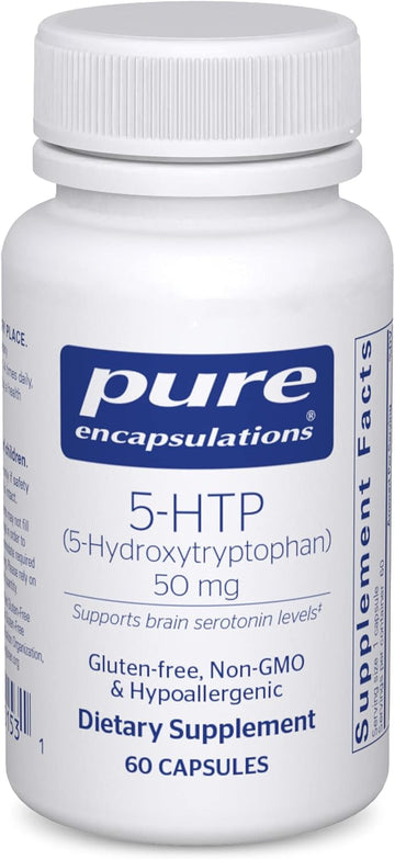 Pure Encapsulations 5-HTP 50 mg | 5-Hydroxytryptophan Supplement for Brain, Sleep, Eating Behavior, and Serotonin Support