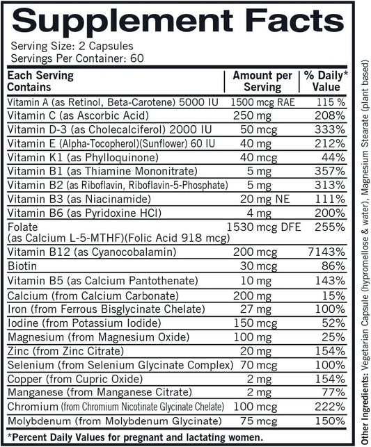 Prenatal Advanced Care, 120 Capsules, Kirkman Labs