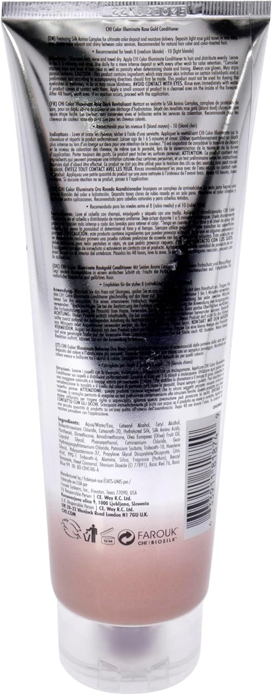 CHI Ionic Color Illuminate Conditioner, Rose Gold, Color Enhancing Conditioner, 251 ml : Amazon.co.uk: Beauty