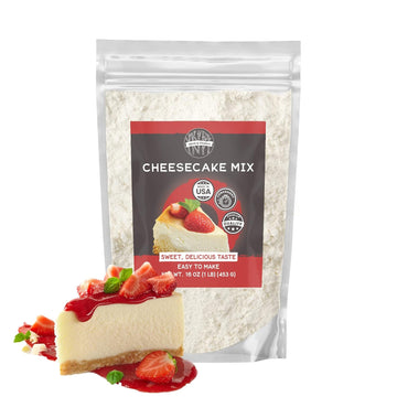 Birch & Meadow 1Lb Of Instant Cheesecake Mix, Delicious Creamy Texture, Easy To Make