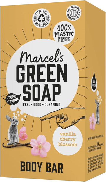 Marcel'S Green Soap - Body Bar Argan & Oudh - Saves 3 Bottles Of Regular Shower Gel - 100% Eco Friendly - 100% Vegan - 97% Biodegradable - 150 G