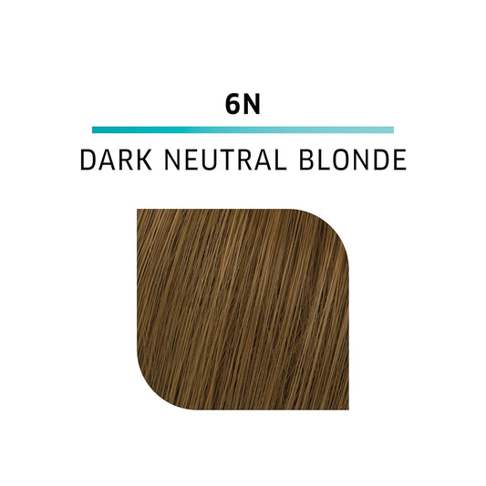 Wella Colorcharm Demi Permanent Hair Color, 6N Dark Neutral Blonde + 10 Vol. Developer