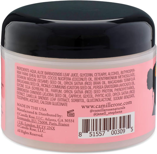 Camille Rose Curlaide Moisture Oil-Enriched Leave-In Hair Butter, Moisturise And Strengthen, Green Tea And Jojoba, 240 Ml (Pack Of 1)
