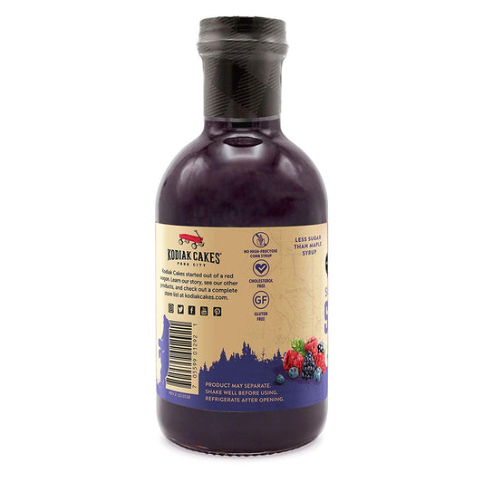 Kodiak Cakes Super Fruit Syrup, Mountain Berry, 16 Fl Oz (Pack of 2)