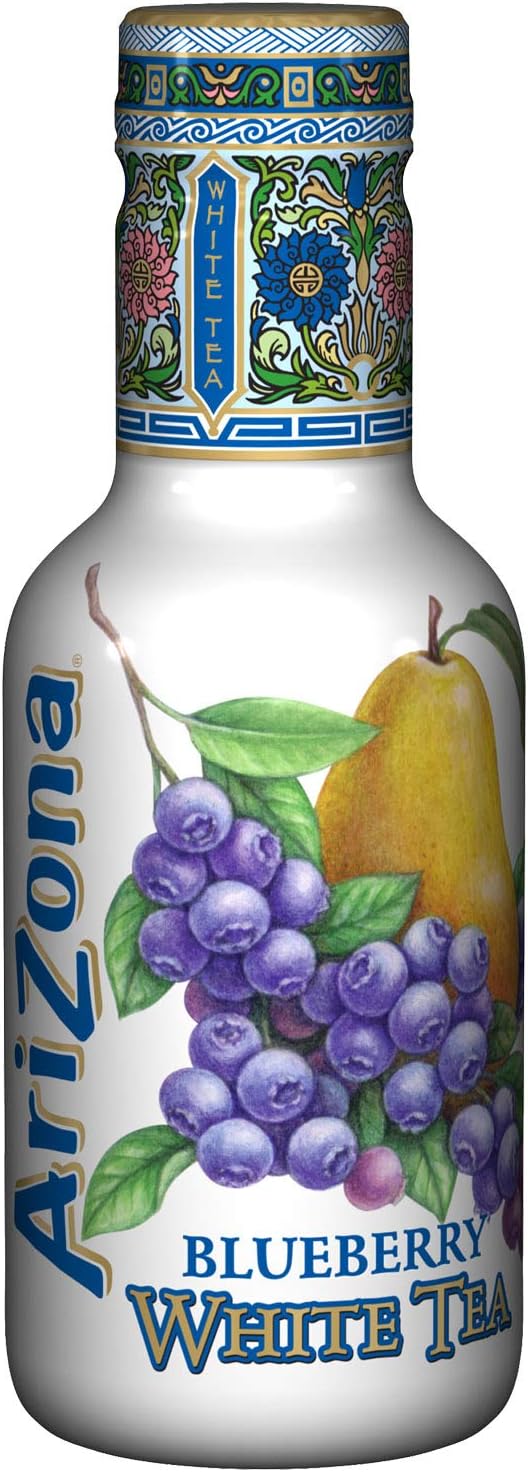 Arizona Blueberry White Tea, 500 Ml, Pack Of 6