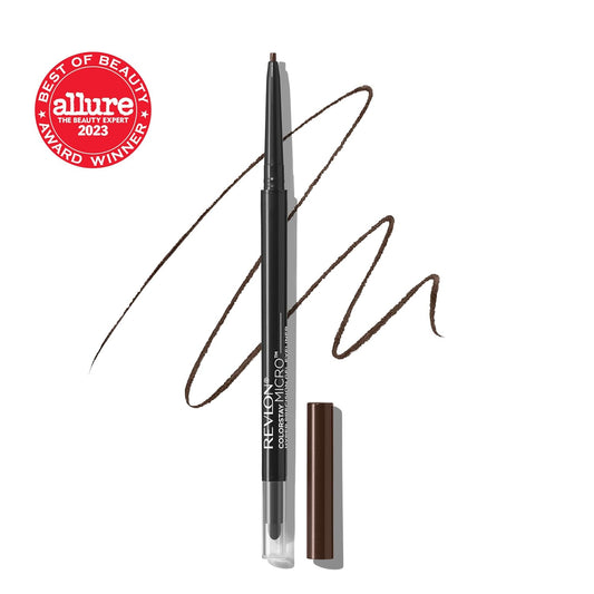 Revlon Gel Eyeliner, Colorstay Micro Hyper Precision Eye Makeup With Built-In Smudger, Waterproof, Longwearing With Micro Precision Tip, 215 Brown, 0.002 Oz