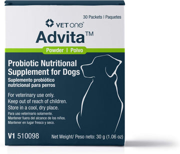 VetOne Advita Probiotic Nutritional Supplement for Dogs - 30, 1 g Packets