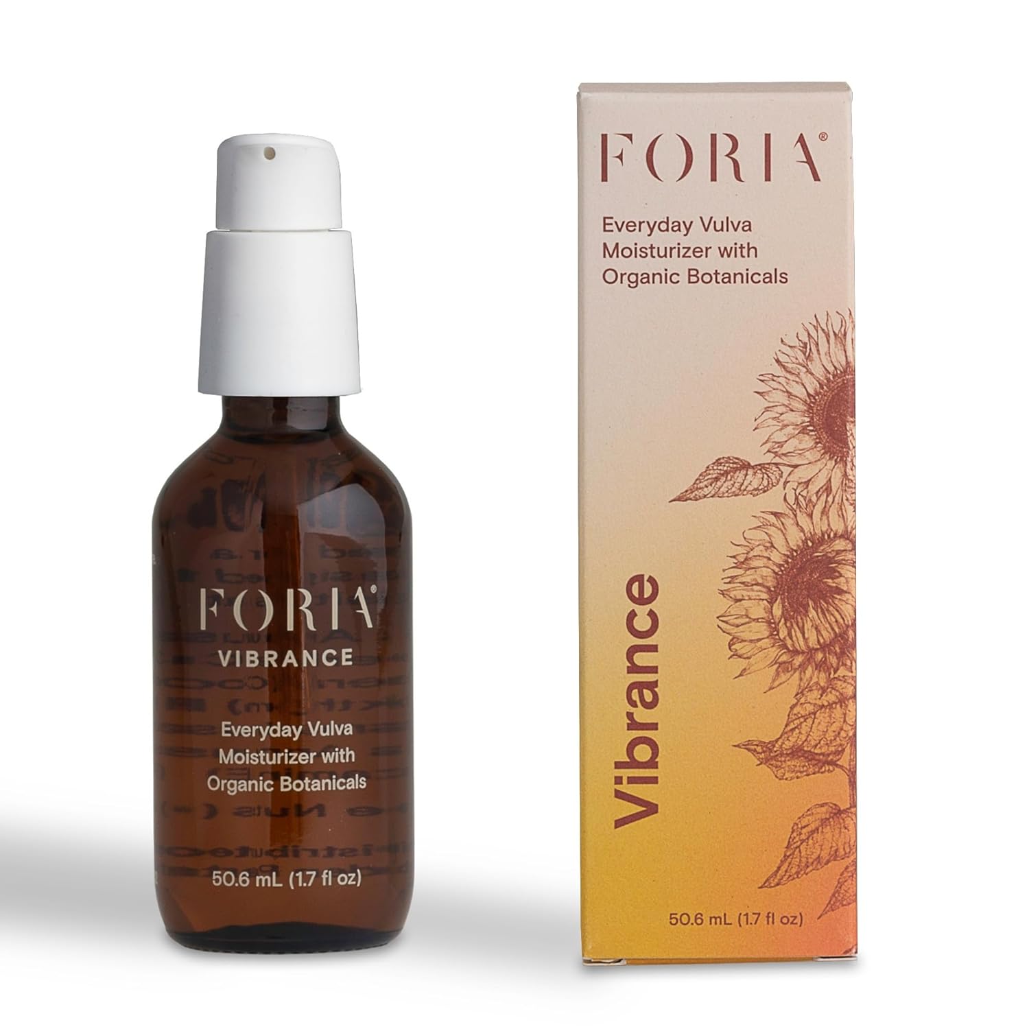 Foria Everyday Vulva Moisturizer | Organic, All-Natural Fragrance-Free Intimate Skincare for Menopause, Dryness & Chafing | 1.7 Fl Oz