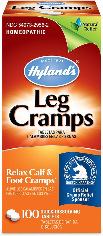 Hyland?s Naturals Leg Cramp Tablets, Natural Relief of Calf, Leg and Foot Cramp, 100 Count