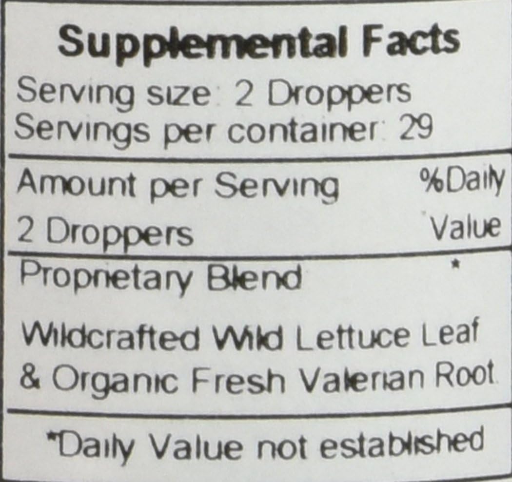 Valerian Nerve Formula (Wild Lettuce & Valerian Extract) Dr. Christopher  Liq