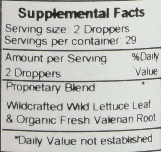 Valerian Nerve Formula (Wild Lettuce & Valerian Extract) Dr. Christopher  Liq