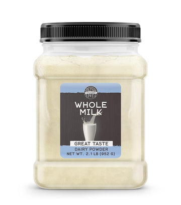 Birch & Meadow 2.1 Lb Of Whole Milk Powder, Light Sweet Taste, Food Storage