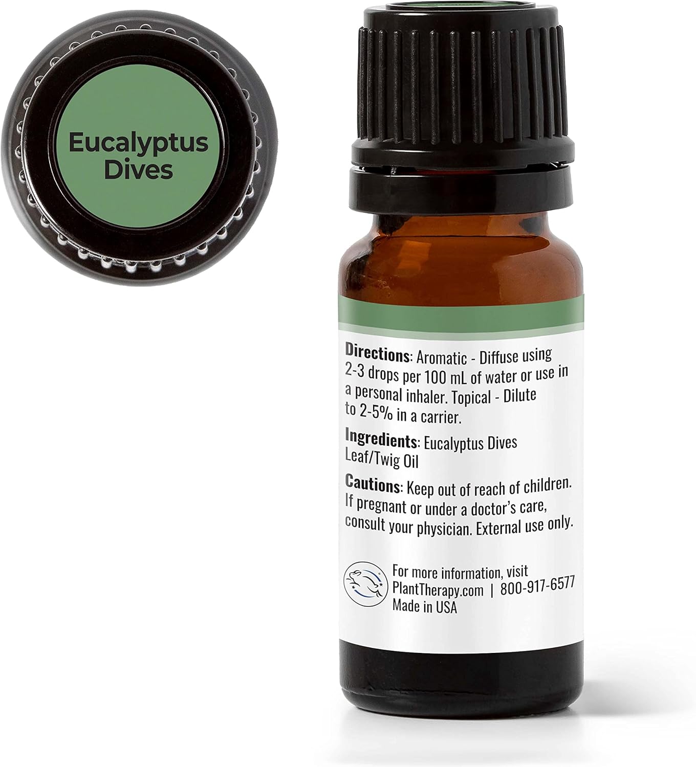Plant Therapy Eucalyptus Dives Essential Oil 10 mL (1/3 oz) 100% Pure, Undiluted, Therapeutic Grade : Health & Household