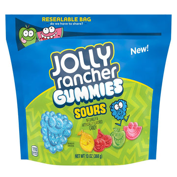 Jolly Rancher Gummies Assorted Fruit Flavored Candy Bag, 13 Oz