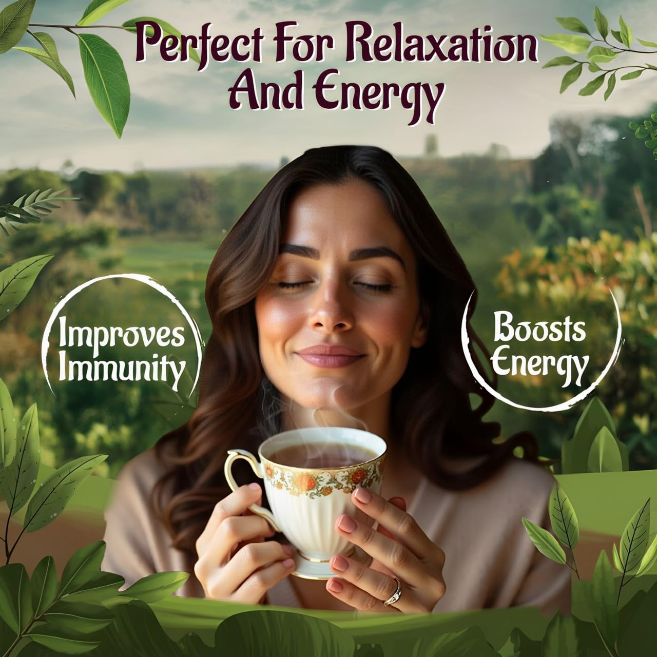 Jawai Rajwadi Tea Masala | Authentic Chai Masala For Tea | Immunity Booster | Natural & Ayurvedic Spices | Ginger, Cardamom, Clove, Cinnamon, Black Pepper | Traditional Indian Spice Blend 100G (3.5Oz)