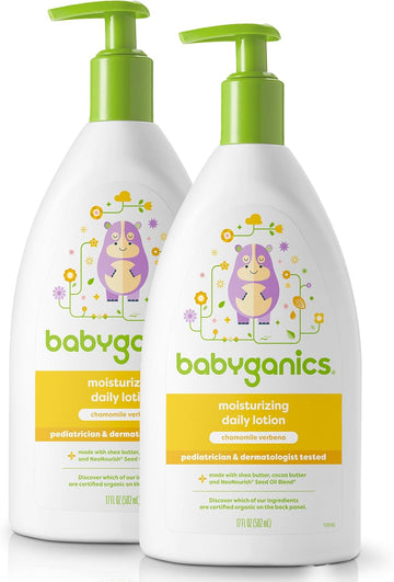 Babyganics Daily Lotion, Chamomile Verbena, Packaging May Vary, 17 Fl Oz (Pack Of 2)