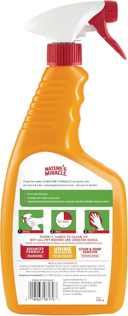 Nature'S Miracle Oxy Formula Set-In Stain Destroyer, Orange Scent, 24 Oz. Spray