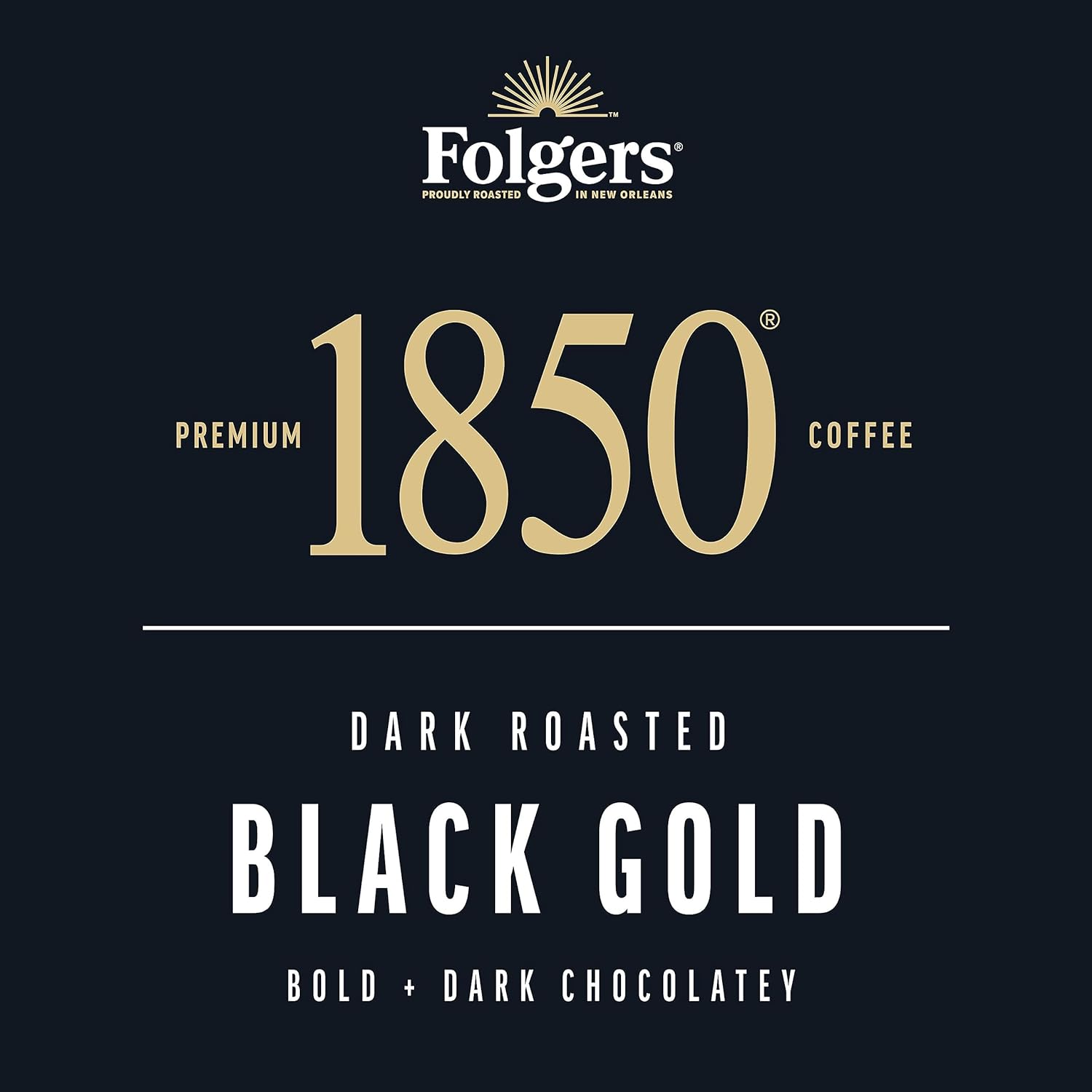 Folgers 1850 Black Gold Dark Roast Coffee, 10 Keurig K-Cup Pods : Grocery & Gourmet Food