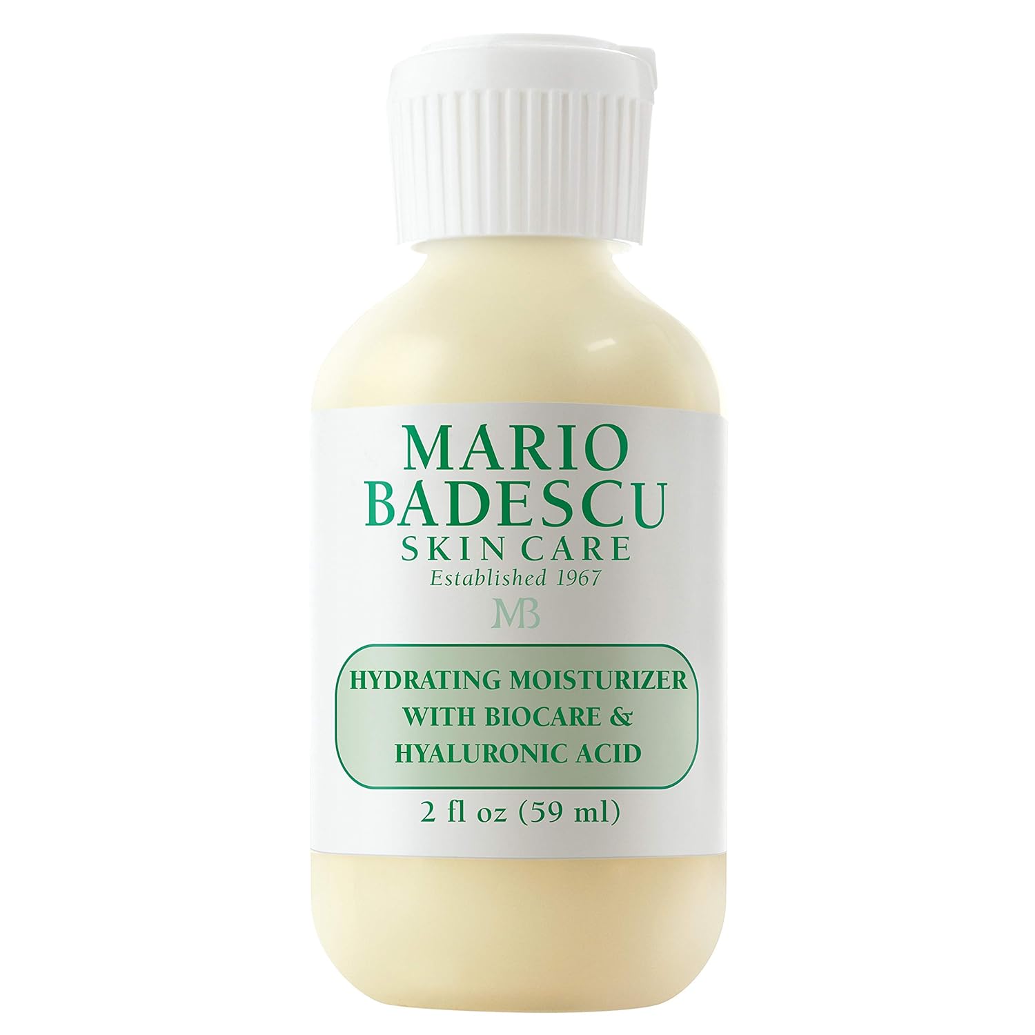 Mario Badescu Hydrating Moisturizer With Biocare & Hyaluronic Acid For Dry And Sensitive Skin |Moisturizer That Hydrates And Fights Aging |Formulated With Collagen & Hyaluronic Acid| 2 Fl Oz