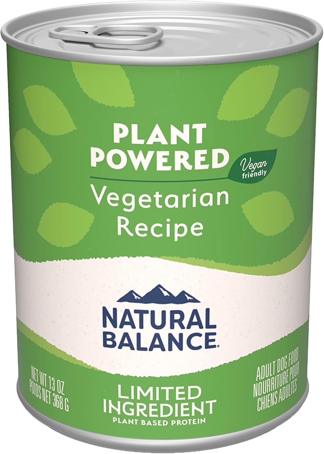 Natural Balance Limited Ingredient Adult Wet Canned Dog Food With Vegan Plant Based Protein And Healthy Grains, Vegetarian Recipe, 13 Ounce (Pack Of 12)