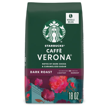 Starbucks Dark Roast Whole Bean Coffee — Caffe Verona — 100% Arabica— 1 bag (18 oz)